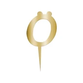 Ö Harfi Altın Pleksi Pasta Süsü 7 cm - 1