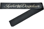 İyiki Doğdun Kuşak Siyah Üzeri Gümüş - 1