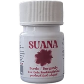 Suana Su Bazlı Toz Gıda Boyası 8 gr Bordo - 1