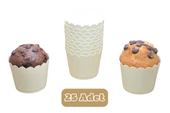 Beyaz Renkli Cupcake Muffin Kalıbı - 1
