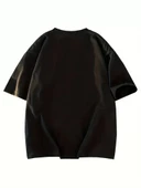 Kadın Eğlenceli Harf NY Baskılı Bisiklet Yaka Tişört - Rahat Polyester, Makinede Yıkanabilir - Yaz ve Fitness için Mükem thumbnail 4