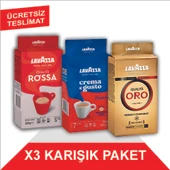 Lavazza Qualita Oro + Crema e Gusto + Qualita Rossa Filtre Kahve (250gr) 3'Lü Paket - 1