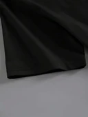 Brooklyn Harf Baskılı Düşük Omuzlu T-shirt, Rahat Kısa Kollu Bol T-shirt, Kadın Giyim - Siyah thumbnail 2