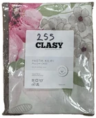 Clasy %100 Pamuk 2 Adet Yastık Kılıfı Çiçekli Beyaz - 2