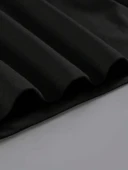 20/1 Penye Compack Baskılı Oversize Kahve Desenli Kadın Kısa Kol Yazlık T-shirt - Siyah thumbnail 3