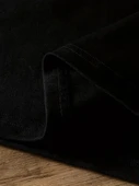20/1 Penye Compack Ayı Baskılı Oversize Bisiklet Yaka Kısa Kol T-shirt - Siyah - 3