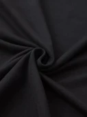 20/1 Penye Compack Baskılı Oversize Bisiklet Yaka Kısa Kol Yazlık T-shirt - Siyah - 2