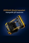 mobil soğutma fanı soğutucu radyatör yarı iletken 2000 mah kablosuz pil manyetik - 7