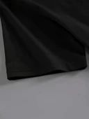 20/1 Penye Compack Baskılı Oversize Kahve Desenli Kadın Kısa Kol Yazlık T-shirt - Siyah thumbnail 2