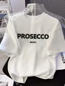 20/1 Penye Compack Baskılı Oversize Kısa Kol Bisiklet Yaka T-shirt - Beyaz thumbnail 1