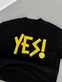 Unisex Nakış İşlemeli T-Shirt - Siyah thumbnail 3