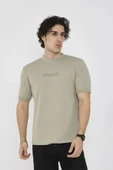 Unisex Bisiklet Yaka Slim fit T-Shirt- Açık Yeşil thumbnail 5