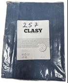 Clasy Ranforce %100 Pamuk 2 Adet Yastık Kılıfı Düz Mavi - 2