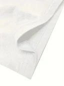 No Risk No Story Baskılı Oversize Bisiklet Yaka T-shirt - Beyaz thumbnail 3