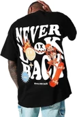 Erkek Bisiklet Yaka Kısa Kol Baskılı T-shirt - Siyah - 3