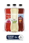 Pin Hibiskus Çayı & Cool Lime & Şeftali Soğuk Çay Deneme Paketi - Şekersiz & Kalorisiz 6x1litre Ice Tea - 1