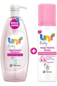 Uni Baby Bebek Kolay Tarama Seti Şampuanı 700ml Saç Tarama Spreyi 200ml - 1