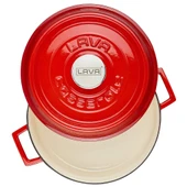 Lava Döküm Çok Amaçlı Yayvan Tencere Döküm Demir Yekpare Kulplu Edition Serisi Çap(Ø)24cm. thumbnail 3