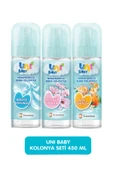 Uni Baby Kolonya Seti 450 ml (ÇİÇEKSİ KOKULAR & BEBEKSİ KOKULAR & TATLI ESİNTİLER) - 1