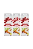 NİLKY Şekersiz Badem Sütü Glütensiz Bitkisel Bazlı Laktosuz Vegan 3x1 Lt - 1