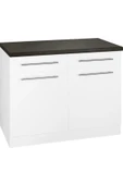 Tdesigno Vera Mutfak 2 Çekmeceli 2 Kapaklı Alt Modül -90 cm - Çok Amaçlı Dolap -Tezgah Dahil - 1