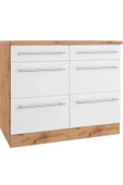 Tdesigno Aya Mutfak 6 Çekmeceli Alt Modül -100 cm - Çok Amaçlı Dolap -Tezgah Dahil - 1