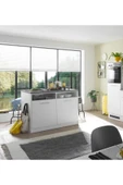 Tdesigno Kalypso Mutfak Adası Alt Modül 120 cm Beyaz -Antrasit Tezgah Dahil - 3