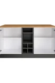 Tdesigno Helios Mutfak Alt Modül 2 Kapaklı -150 Cm Antrasit-tezgah Dahil - 3