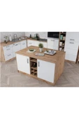 Tdesigno Artemis Mutfak Adası -Alt Modül 150 cm Atlantikçam- Tezgah Dahil thumbnail 1