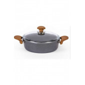 Özkent K-508 Granit 28 cm Basık Tencere - 1