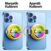 QASUL Sevimli Mobil Oyunlar İçin Telefon Soğutma Fanı iOS Android Uyumlu Sessiz ve Güçlü Soğutma - 5