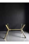 Miralay Metal Taslı Masa Ayağı - Gold - 2