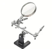 WellHise WH-805 Lehim Yardımcı Standı – Büyüteçli Üçüncü El Aparatı - 3