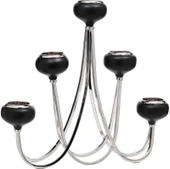 Pieuv 5'li Şamdan Silver 41X8X40 cm AK.JE0053 - 1