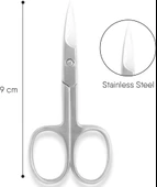 Mecno Beauty MB-TIM-004 Paslanmaz Çelik Profesyonel Tırnak Eti Makası- Metalik Gri - 2