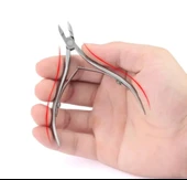 Mecno Beauty MB-TIM-002 Batık Tırnaklar İçin İdeal Paslanmaz Çelik Tırnak Eti Pensesi- Metalik Gri - 5