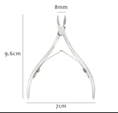 Mecno Beauty MB-TIM-002 Batık Tırnaklar İçin İdeal Paslanmaz Çelik Tırnak Eti Pensesi- Metalik Gri - 2