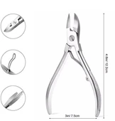 Mecno Beauty MB-TIM-003 Keskin Kenarlı Tek Yaylı Profesyonel Paslanmaz Çelik Tırnak Kesici - 4