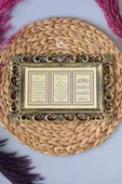 Kapı Üstü Üçlü Tablo Ayete'l Kürsi- Nazar Duası-Bereket Duası - 5