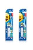 Banat Emoji Çocuk Diş Fırçası Yumuşak Kum Saatli x 2 Adet - 1