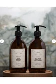 Online Kapında Ahşap Stantlı 2’li Amber Cam Sıvı Sabunluk 500ml – Şık Ve Fonksiyonel Tasarım thumbnail 3
