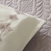 Karaca Home Glory Çift Kişilik %100 Pamuk 7 Parça Düet Set Pembe - 7