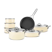 Karaca Erva 14 Parça İndüksiyon Tabanlı Emaye Çeyiz Seti Krem thumbnail 1