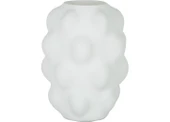 Beyaz Kabarcık Cam Vazo 2 18,5*18,5*28 cm AK.JK0031 - 1