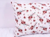BORDO ÇİÇEK DESENLİ KAPAKLI 2'Lİ 50x70 YASTIK KILIFI thumbnail 2