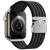 Apple Watch 44mm Zore KRD-133 Naylon Kumaş Hasır Örgülü Kordon - 1