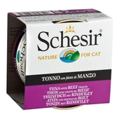 Schesir Ton Balıklı ve Kırmızı Etli Jöleli Kedi Konservesi 85 Gr - 1