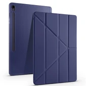 Galaxy Tab S10 FE Plus Kılıf Zore Tri Folding Kalem Bölmeli Standlı Kılıf - 5