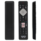 HUAYU KL PHILIPS RM-L1660 H0357C NETFLIX-RAKUTEN TV TUŞLU SES KOMUTLU MİKROFONLU BLİSTERLİ TV KUMANDA (5047) - 1
