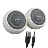 Magicvoice MV-24845 1+1 USB AUX Oval Multımedia Ses Sistemi Speaker - Hoparlör 2X3watt - 1